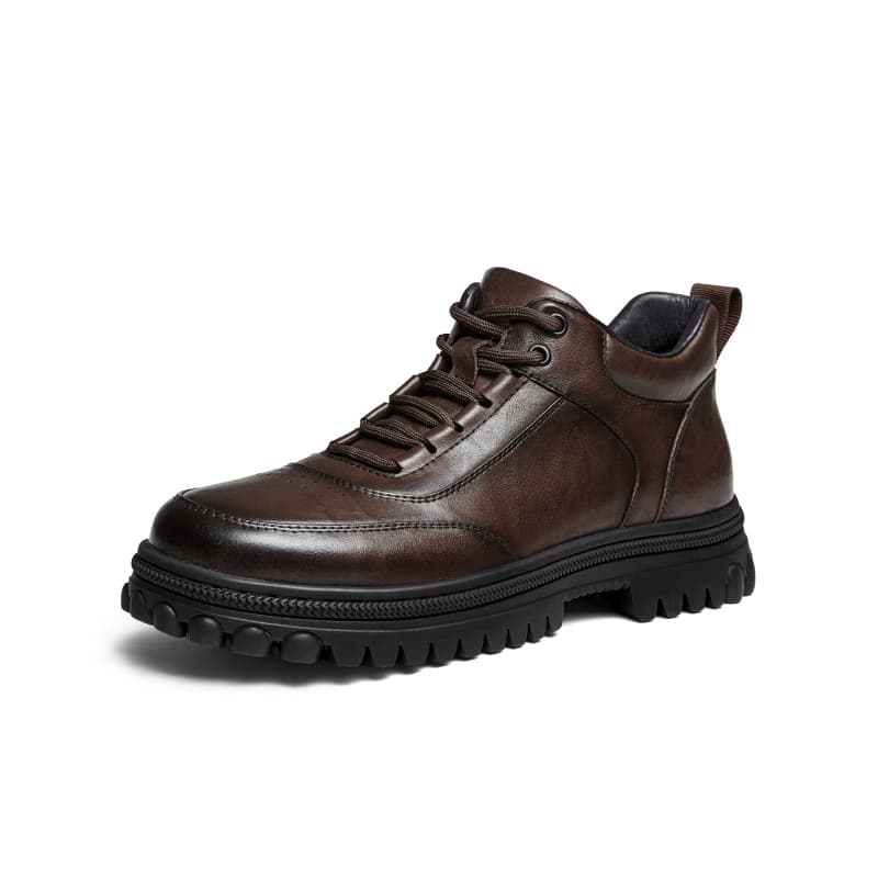 Camel Color Casual Leather Shoes Men's Верблюжий цвет Повседневные кожаные туфли Мужские - изображение 1