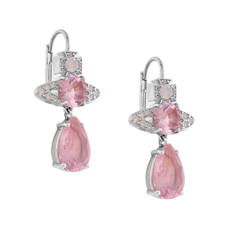 Серьги Серьги Vivienne Westwood Женские Молочный Ромб Серебряный - изображение 3