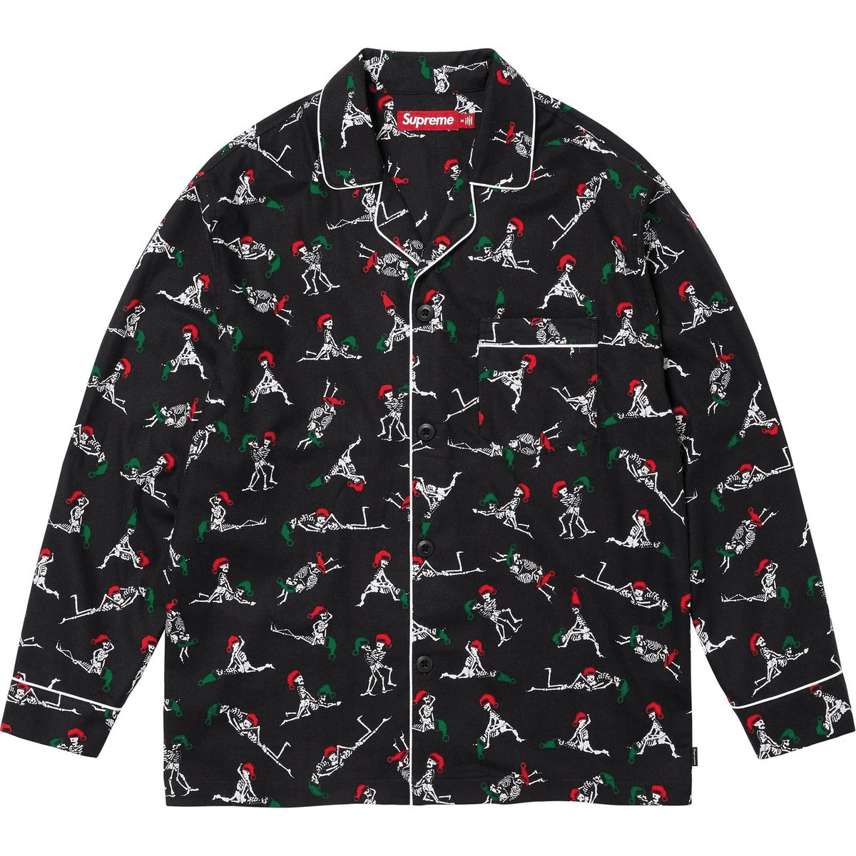 Пижама Supreme X HANES FW25 WEEK16 Праздника Пижамный комплект Magic Цветы Пижамный комплект Magic Цветы Унисекс - изображение 2