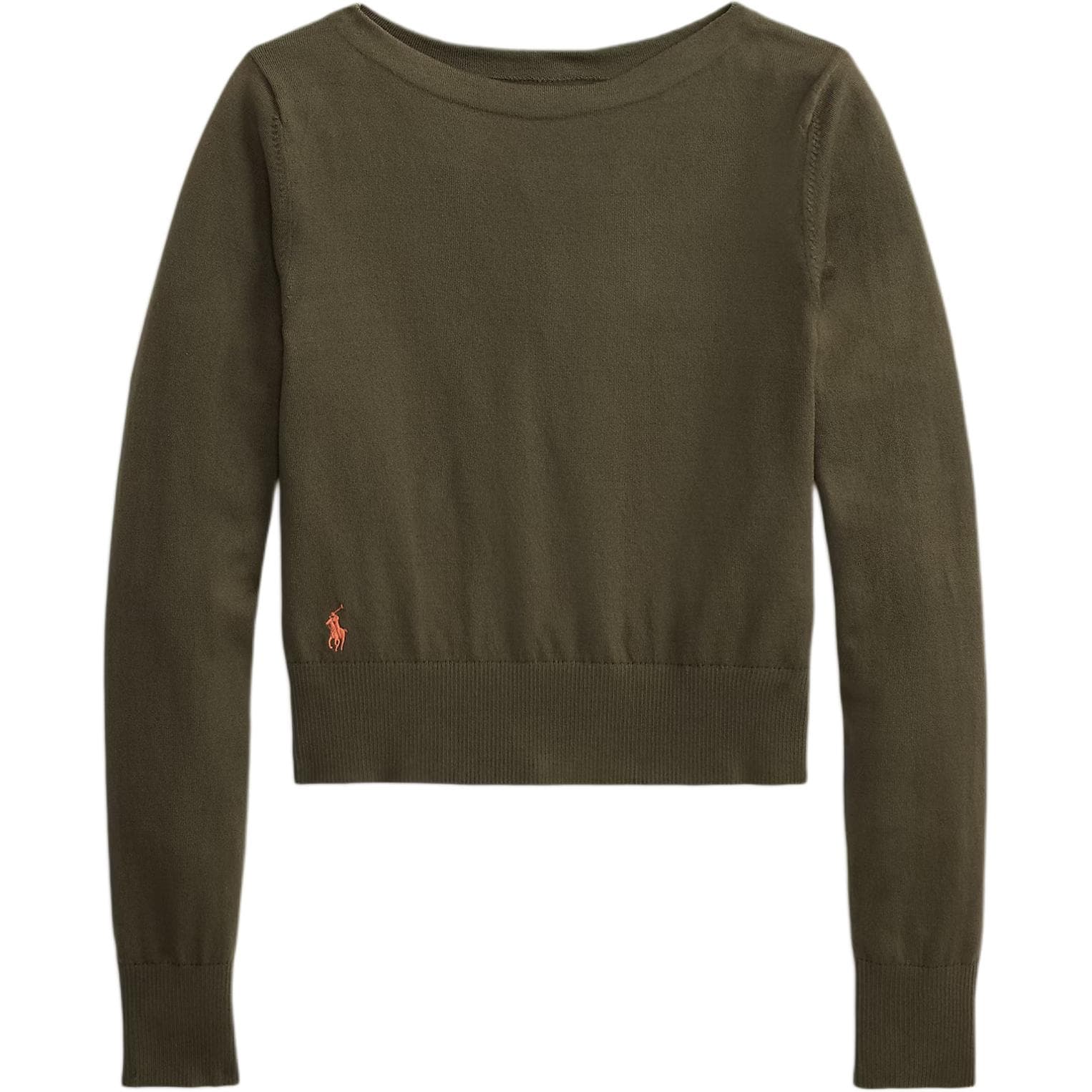 Кофта Polo Ralph Lauren Трикотаж Облегающий крой Женский Оливково-зеленый - изображение 1