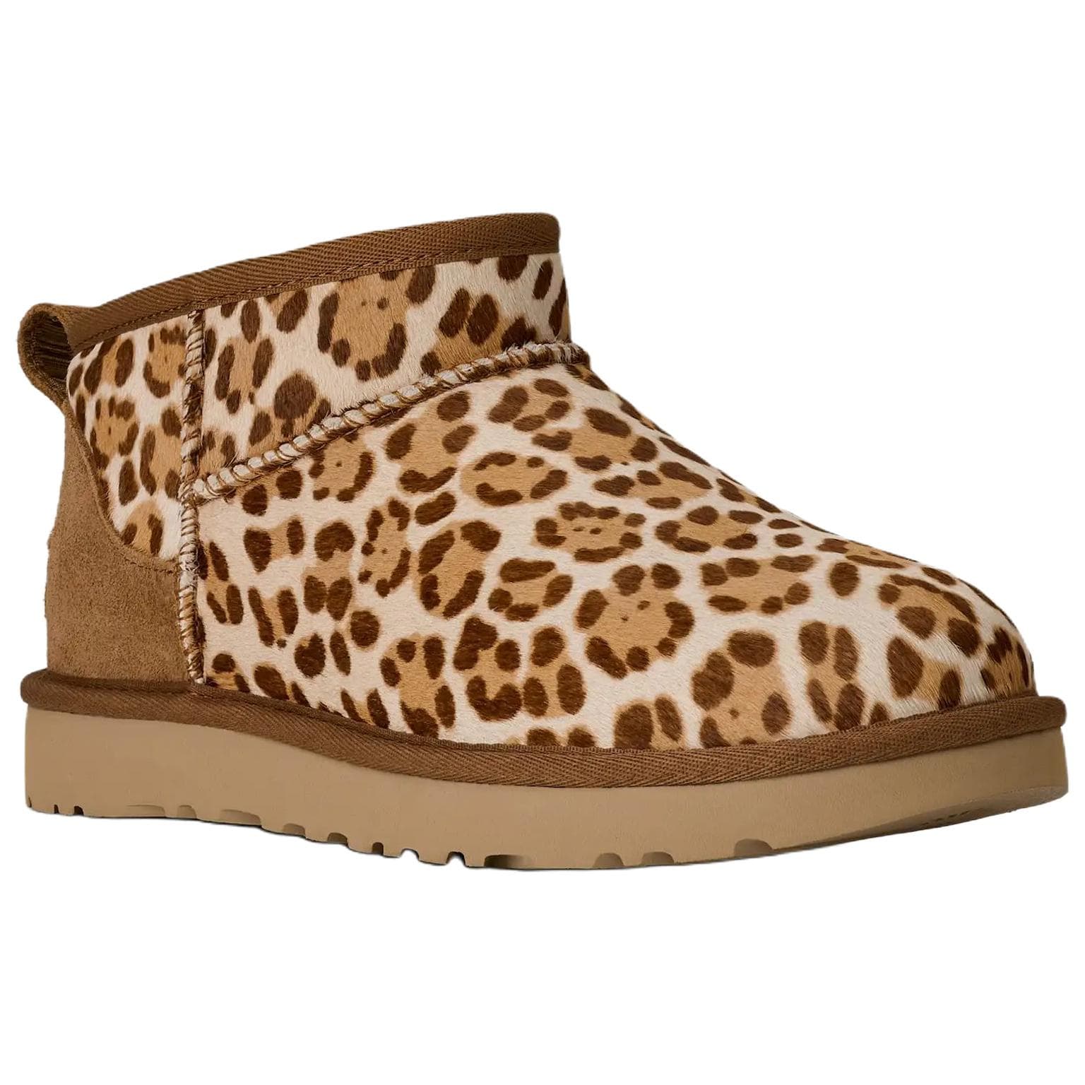 Ботинки зимние UGG CLASSIC ULTRA MINI Plains Термические Снежные Ботинки Женские с Леопардовым Принтом - изображение 3