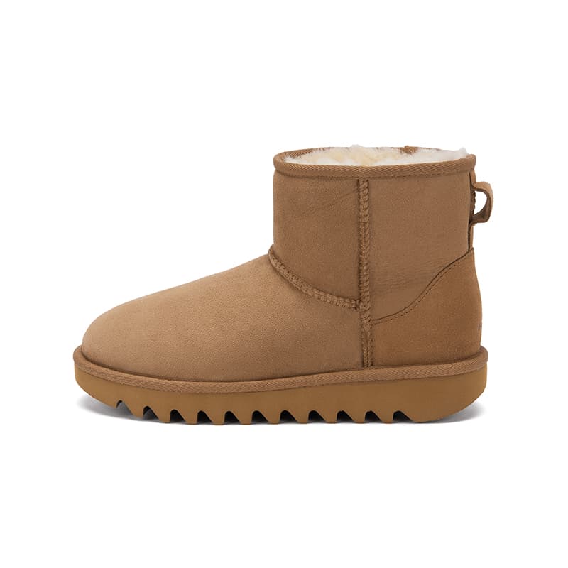 Ботинки зимние Hotwind Спилок коровья Флисовая подкладка Овчина Casual Boots Короткий Сноубутсы Женские - изображение 3