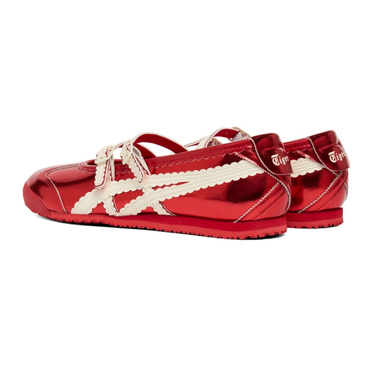 Onitsuka Tiger MEXICO 66 Тонкие и Без Форма Туфли Мэри Джейн Женские Красные - изображение 4