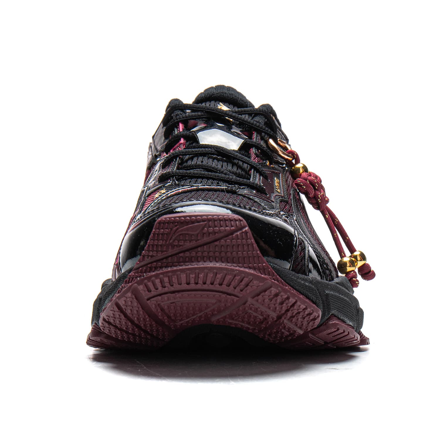 Кроссовки Li-Ning LINING Cloud L2K CNY Универсальный винтаж на платформе Увеличение роста Модный тренд Лоу-топы Повседневный Мужской Черно-красный - изображение 5