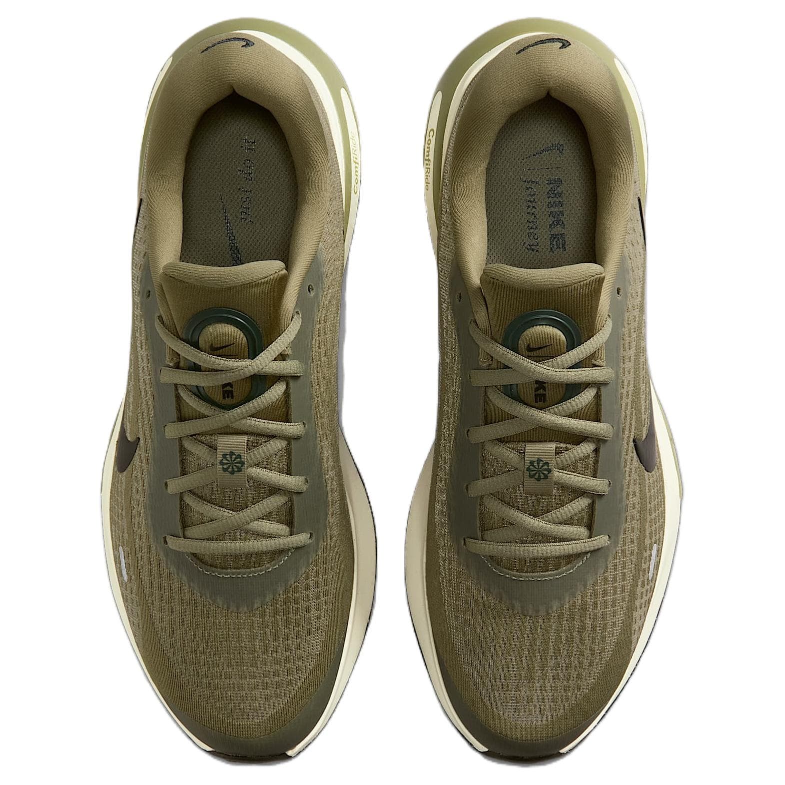 Кроссовки для бега Nike Journey Run Дышащий Low Топ Беговые кроссовки Мужской Оливково-зеленый - изображение 4