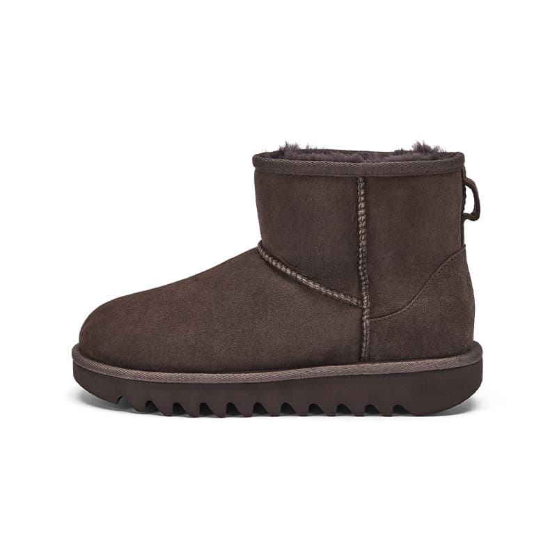 Ботинки зимние Hotwind Спилок коровья Флисовая подкладка Овчина Casual Boots Короткий Сноубутсы Женские - изображение 1