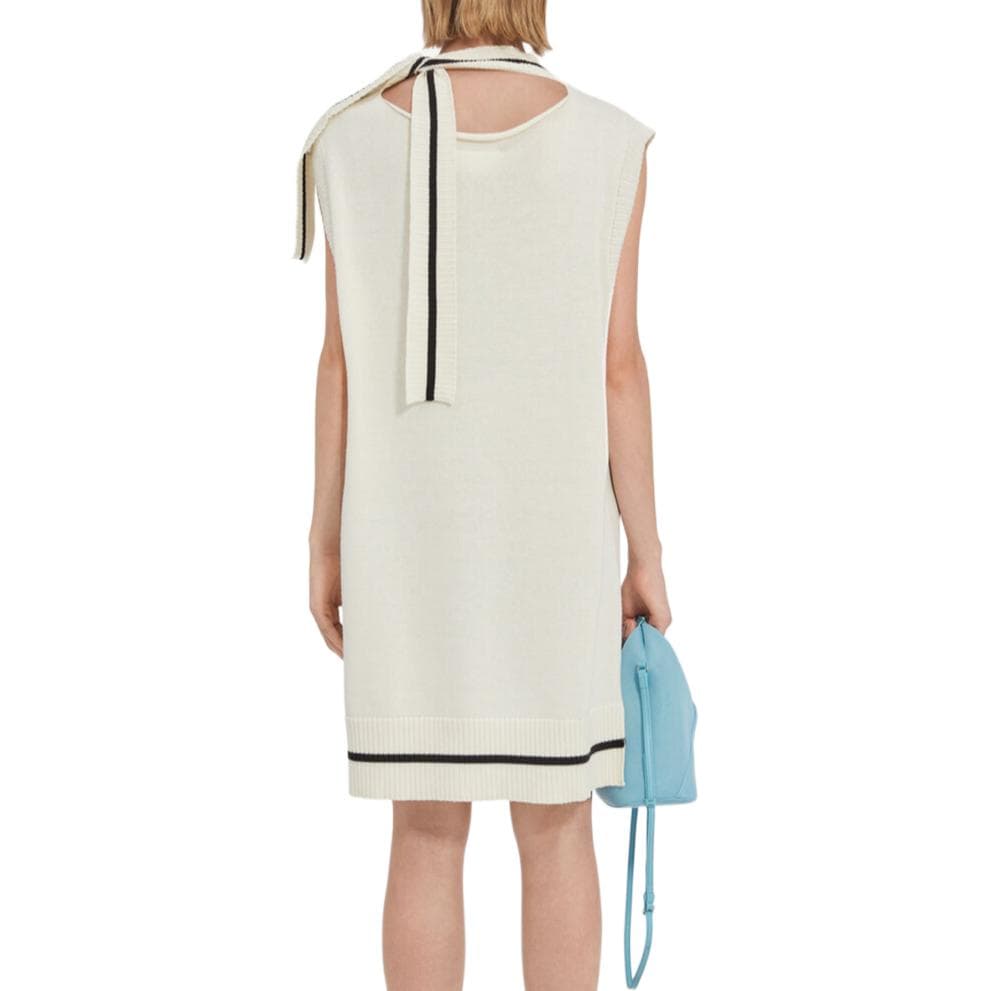 MM6 Maison Margiela SS25 Платье без рукавов Женское Белое - изображение 2