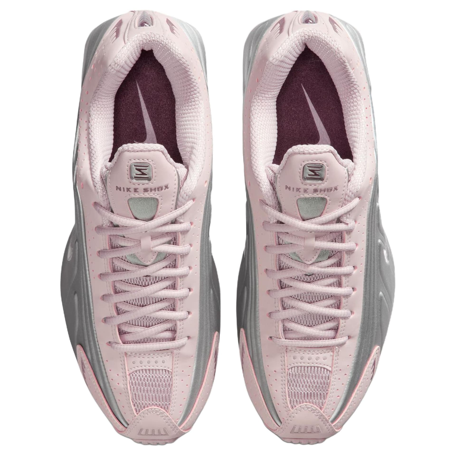 Кроссовки для бега Nike Shox R4 Беговые кроссовки Женские Розово-серебристый - изображение 2