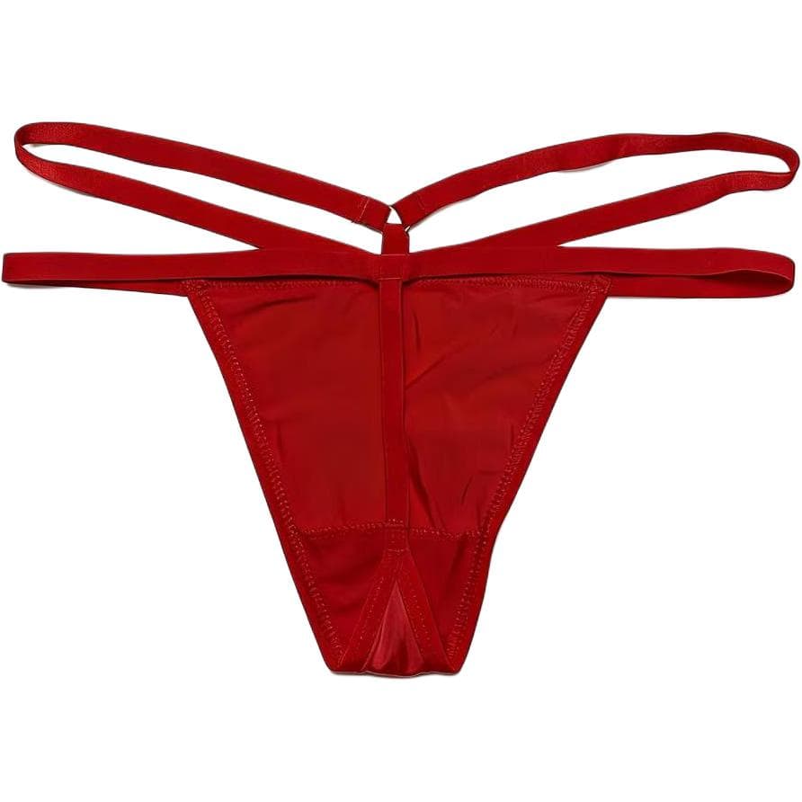 Трусы Victoria's Secret 1 пара (красная) Мужской Стринги - изображение 2