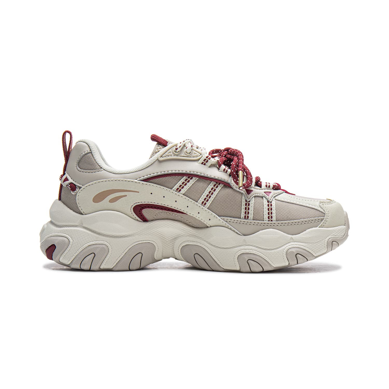 Кроссовки Li-Ning LINING Cloud Lite 3 CNY Классический и универсальный винтажный модный тренд с высокой подошвой Oтскок Противоскользящая износостойкая Дышащий Легкий Лоу-топы Повседневный Женский Слюдяной серый - изображение 2