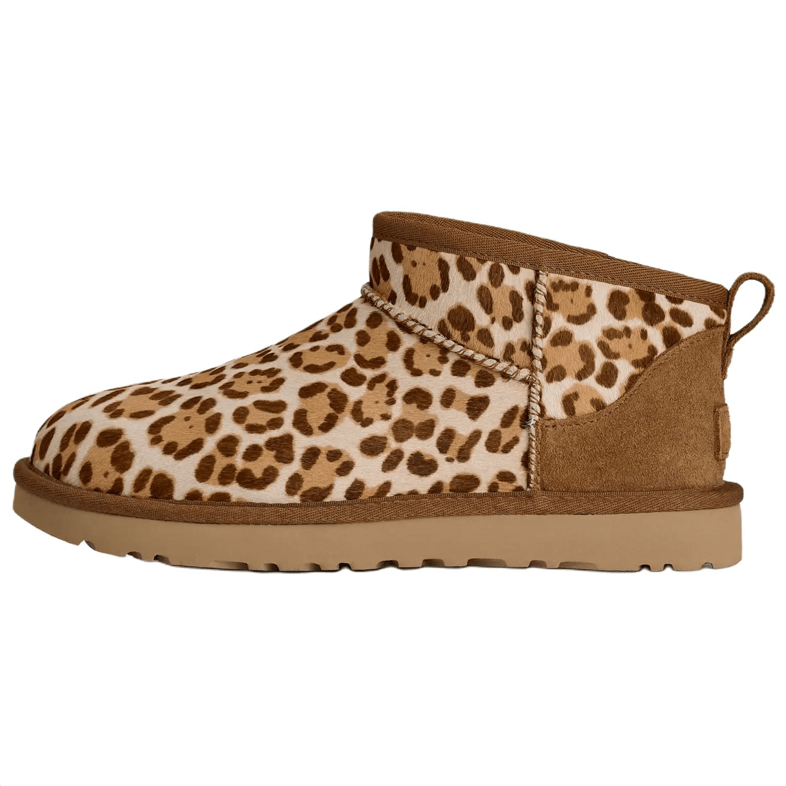 Ботинки зимние UGG CLASSIC ULTRA MINI Plains Термические Снежные Ботинки Женские с Леопардовым Принтом - изображение 1