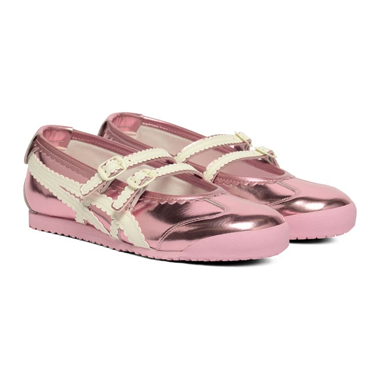 Onitsuka Tiger MEXICO 66 Тонкие и Без Форма Туфли Мэри Джейн Женские Розовые - изображение 3