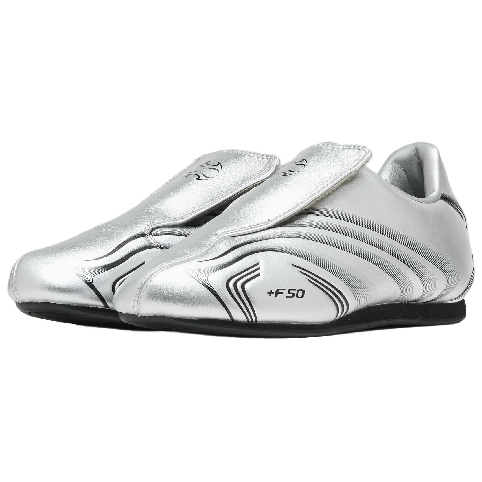 Кроссовки Adidas F50 Collection Обувь для тхэквондо Женская Серебряная - изображение 3