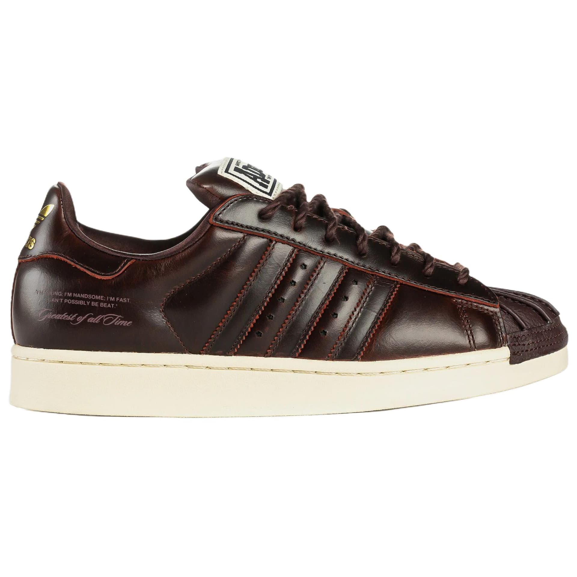 Кроссовки Adidas Originals x Palace X Muhammad Ali Superstar Скейтборд Кроссовки Мужские Коричневые - изображение 2
