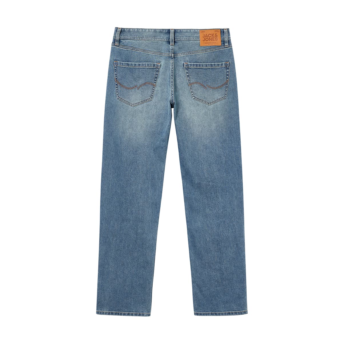 Штаны JACK&JONES Брюки прямого кроя 903, промытые, освежающие, охлаждающие, удобные, универсальные, повседневные, модные, индивидуальные, хлопковая смесь, с застежкой-молнией, мужские - изображение 3