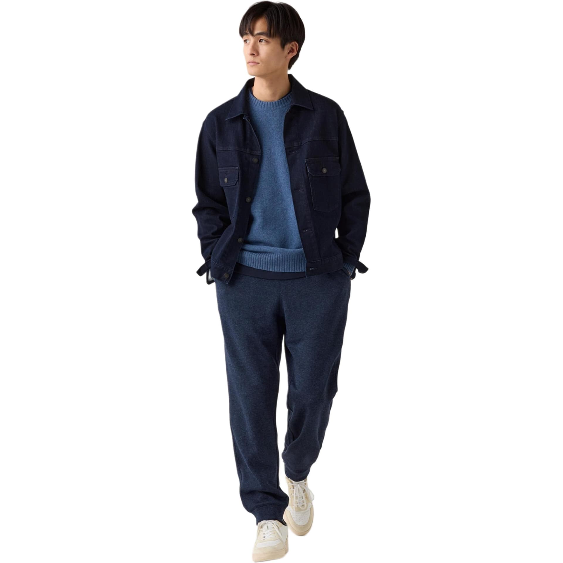 Штаны UNIQLO Повседневные брюки Мужские Темно-синие - изображение 1