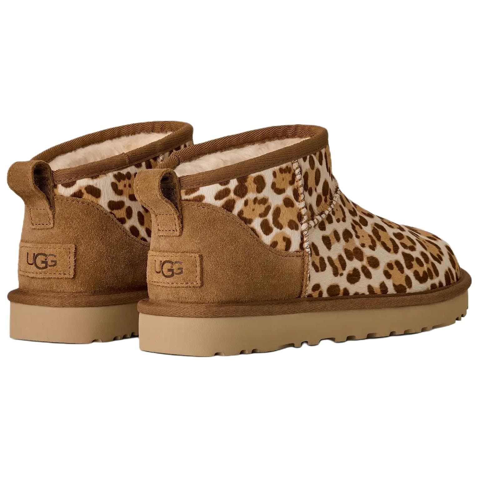 Ботинки зимние UGG CLASSIC ULTRA MINI Plains Термические Снежные Ботинки Женские с Леопардовым Принтом - изображение 4