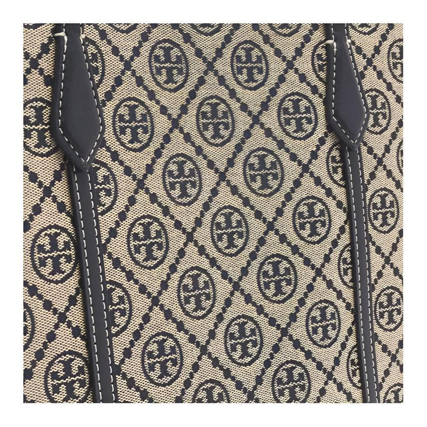 Мини-сумка TORY BURCH PerryT Monogram Хлопковое волокно с полиэстером сумка-тоут сумка через плечо большая женская синяя - изображение 3
