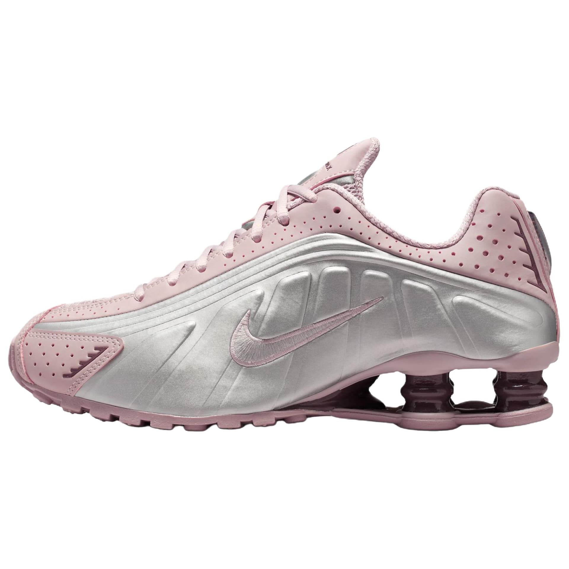 Кроссовки для бега Nike Shox R4 Беговые кроссовки Женские Розово-серебристый - изображение 1