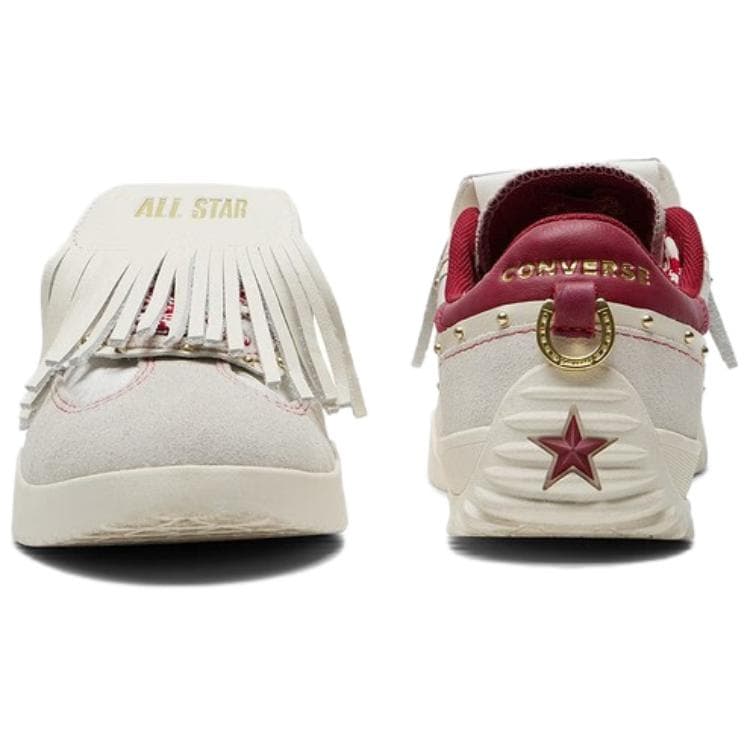 Кроссовки Converse Run Star Trainer Ткань коровья кожа CNY Лоу-топы Повседневный Унисекс Экрю - изображение 4