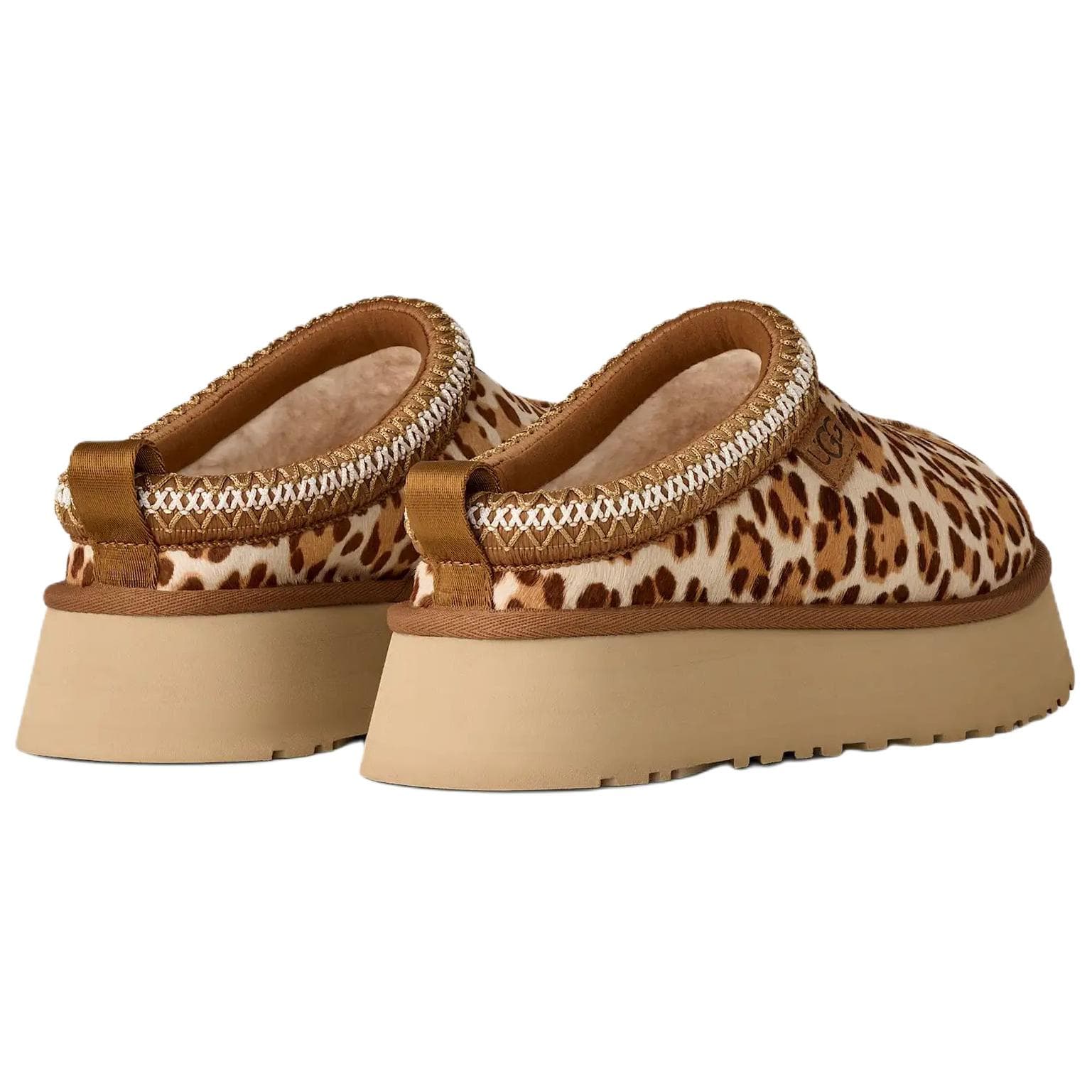 Сандалии UGG Tazz ЭВА Устойчивый к истиранию Закрытые тапочки Женские с леопардовым принтом - изображение 4