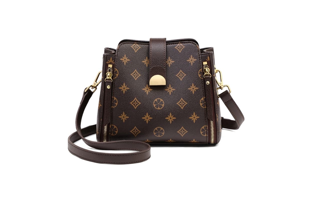 Сумка через плечо VINEY Сумка через плечо из синтетической кожи стандартная (стандартная) женская кофейного цвета - изображение 1