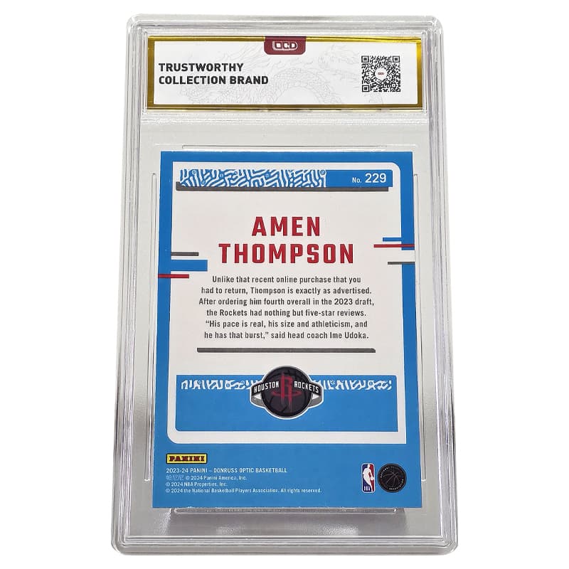 PANINI Картах игрока Клей Томпсон 23 24 SEASON COLLECTION Optic Ultra Special Edition Сертифицированные карточки - изображение 2