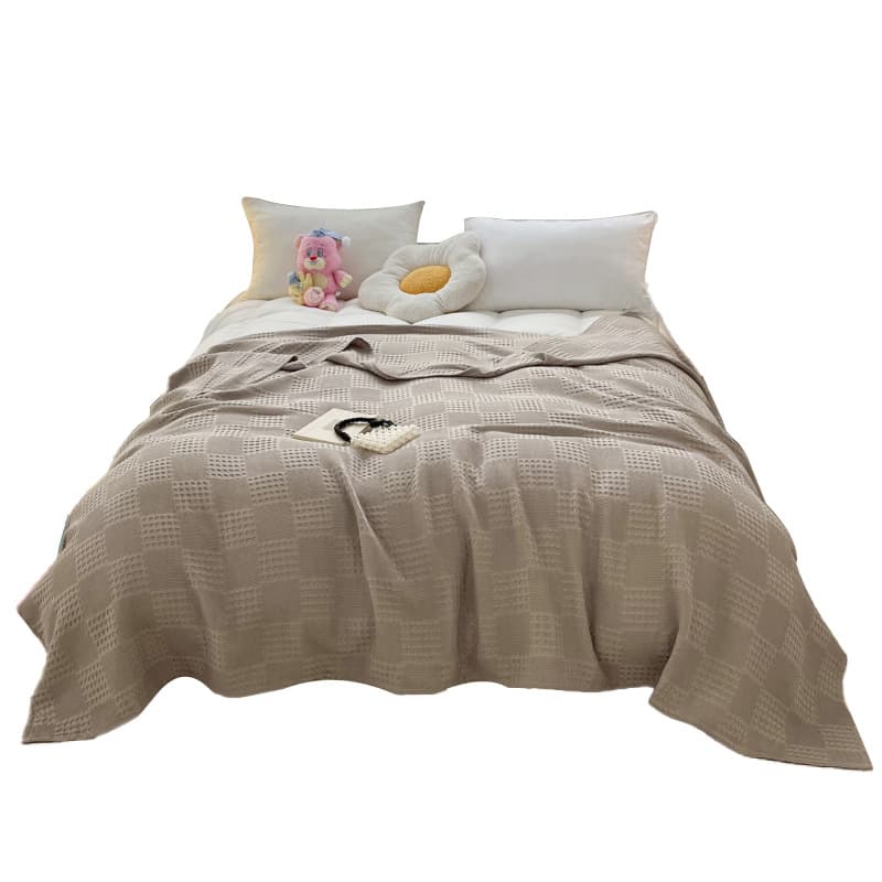 CMLZIUA Одеяла THROW Флис Одеяла Светлый Кофейный - изображение 1