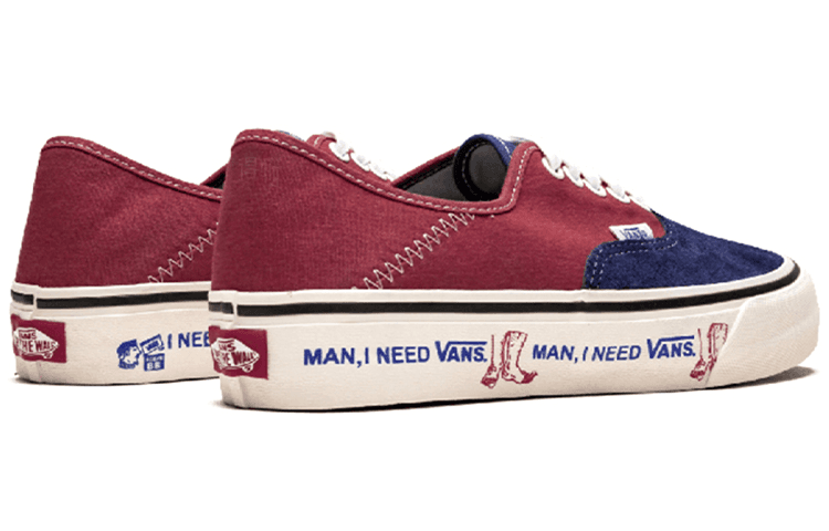 Кроссовки Vans Authentic Brown Blue - изображение 4