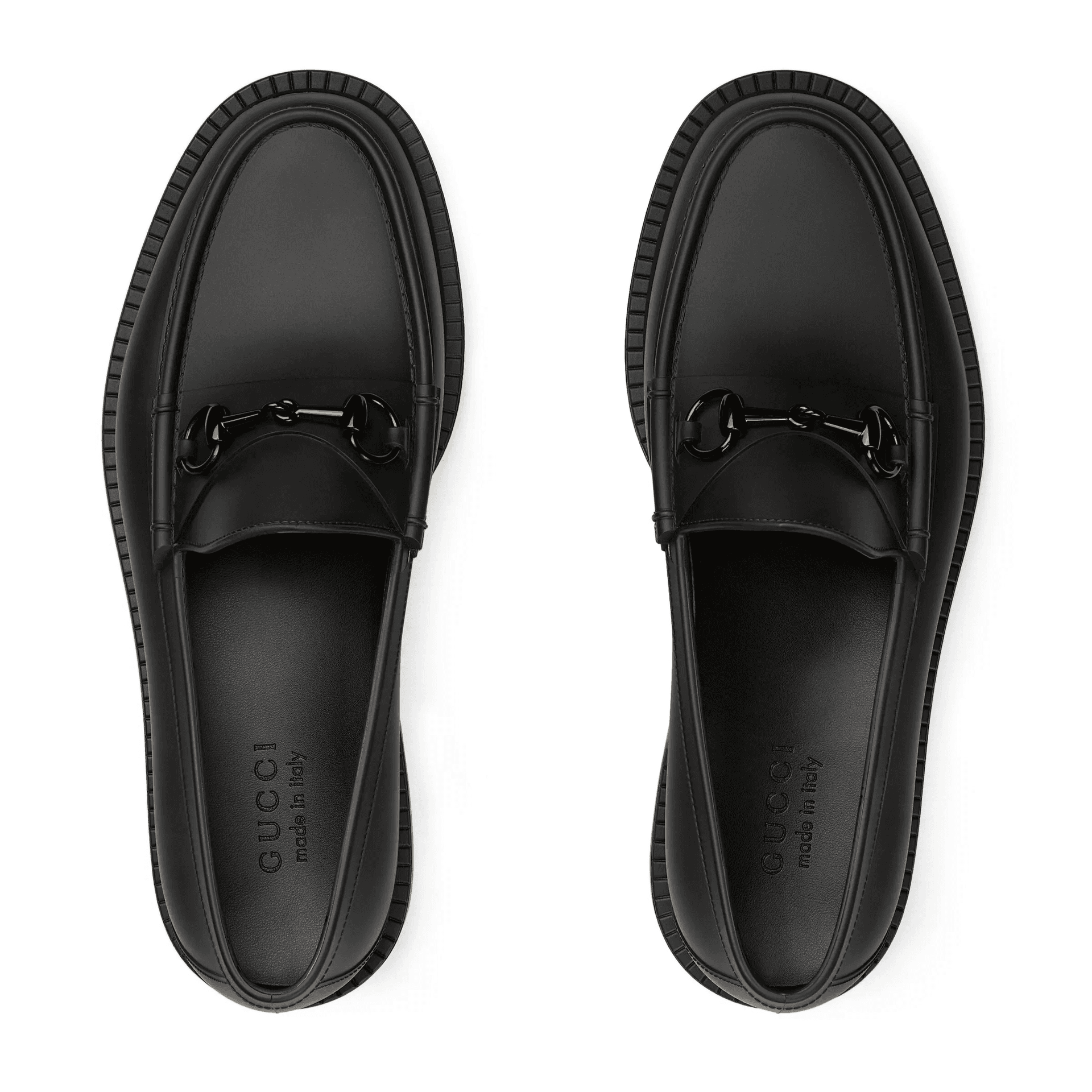 Лоферы Gucci Leather Loafers Black - изображение 4