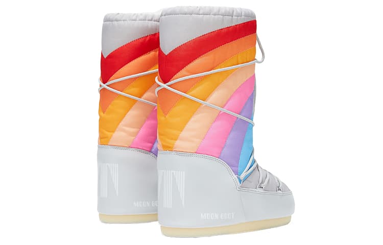 Ботинки зимние Moon Boot Rainbow Grey - изображение 4