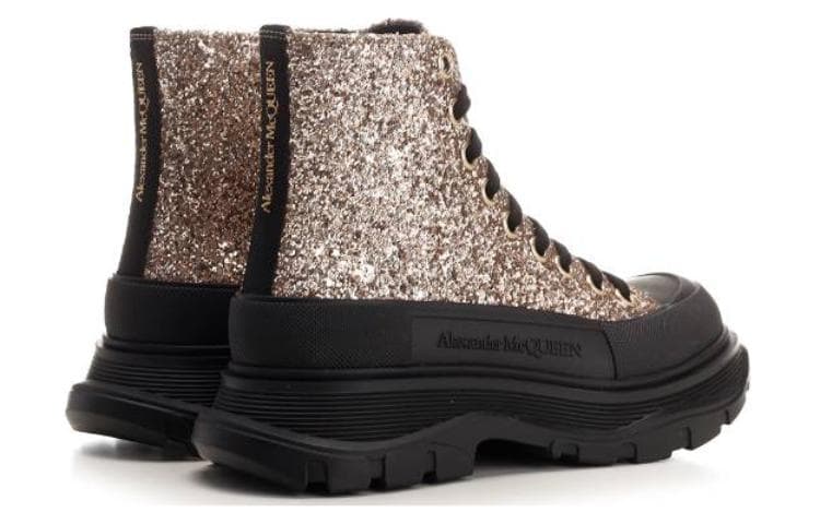 Ботинки Alexander McQueen Tread Slick Gold - изображение 4