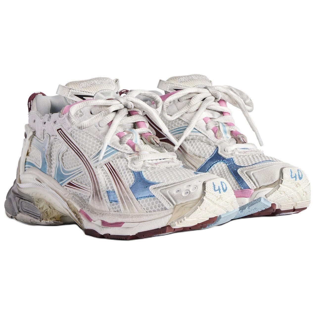 Кроссовки Balenciaga Runner Градиент Низкий Топ Повседневная Обувь Женская Белая - изображение 3