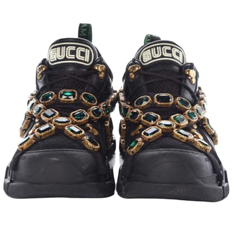 Кроссовки Gucci Black Leather Sneakers - изображение 4