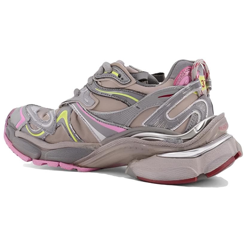 Кроссовки Balenciaga Runner2,0 Холст Низкий Верх Кроссовки с Толстой Подошвой Женские Серые - изображение 4