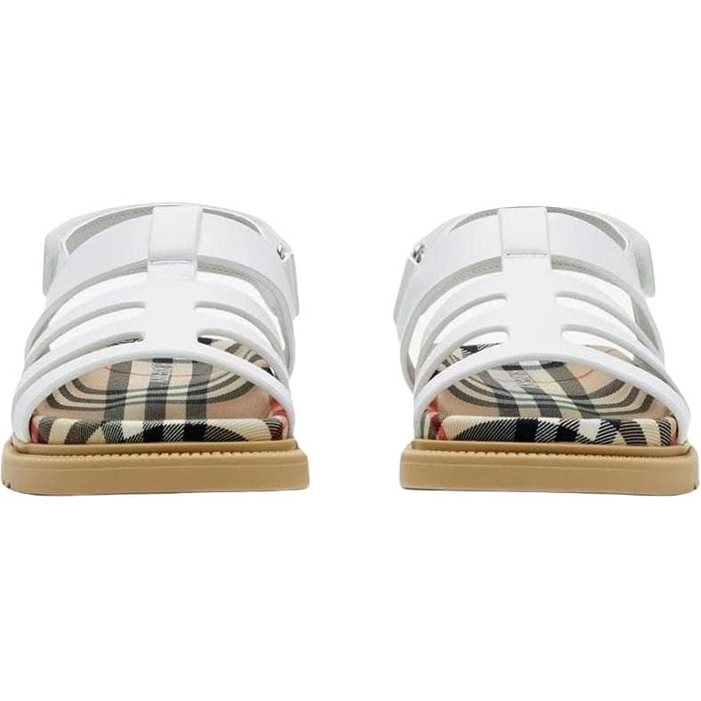 Сандалии Детские сандалии Burberry белые для детей - изображение 3