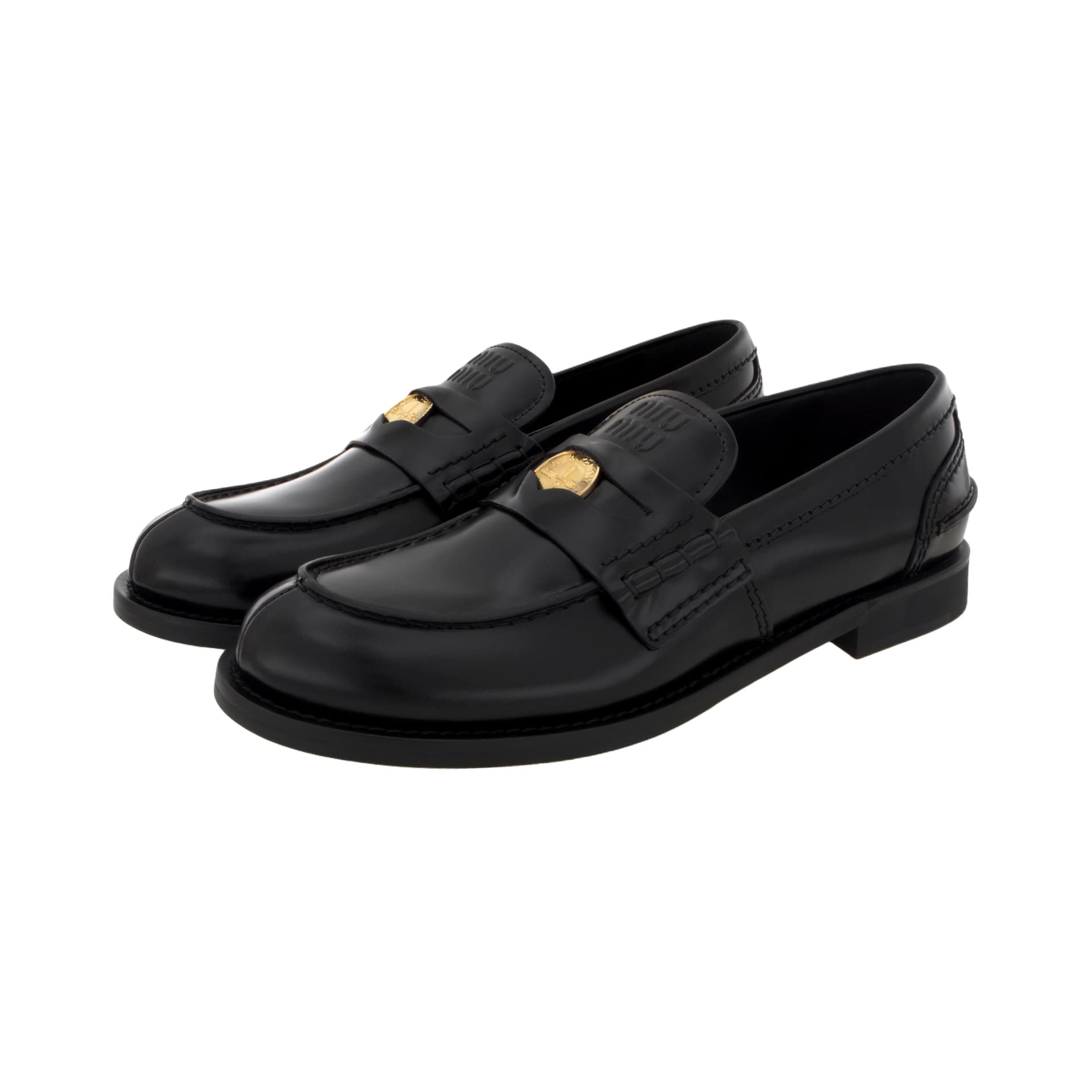 Лоферы Miu Miu Penny Loafers Black - изображение 3