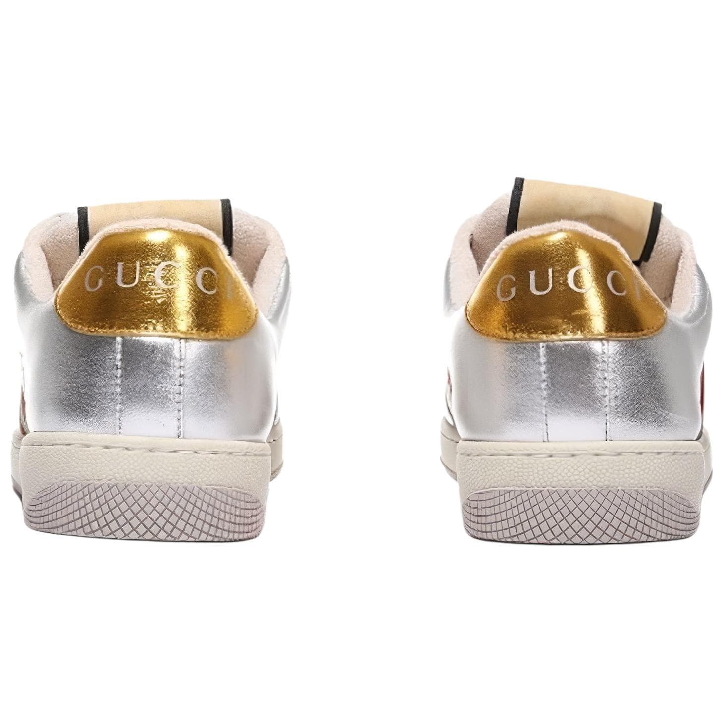 Кроссовки Gucci Silver Low-Top Sneakers - изображение 4