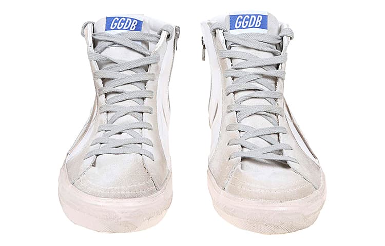 Кроссовки Golden Goose High Top Sneakers White Distressed - изображение 4