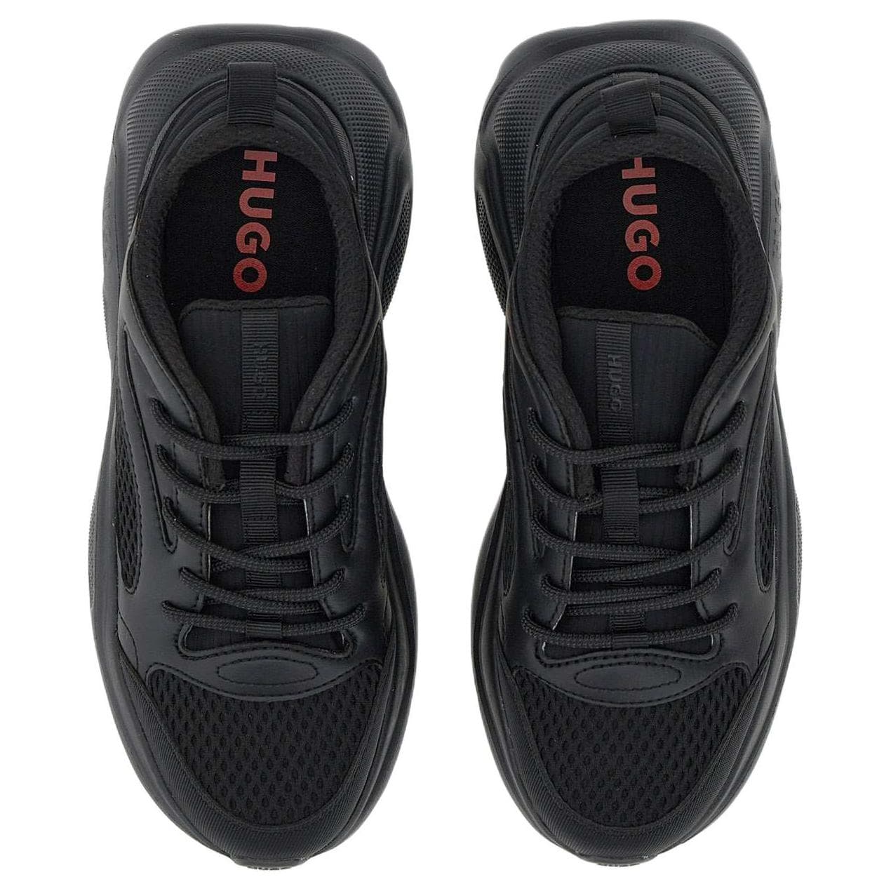 Кроссовки HUGO BOSS Leon Runn Pume Low Топ Повседневная обувь Мужская Черная - изображение 5