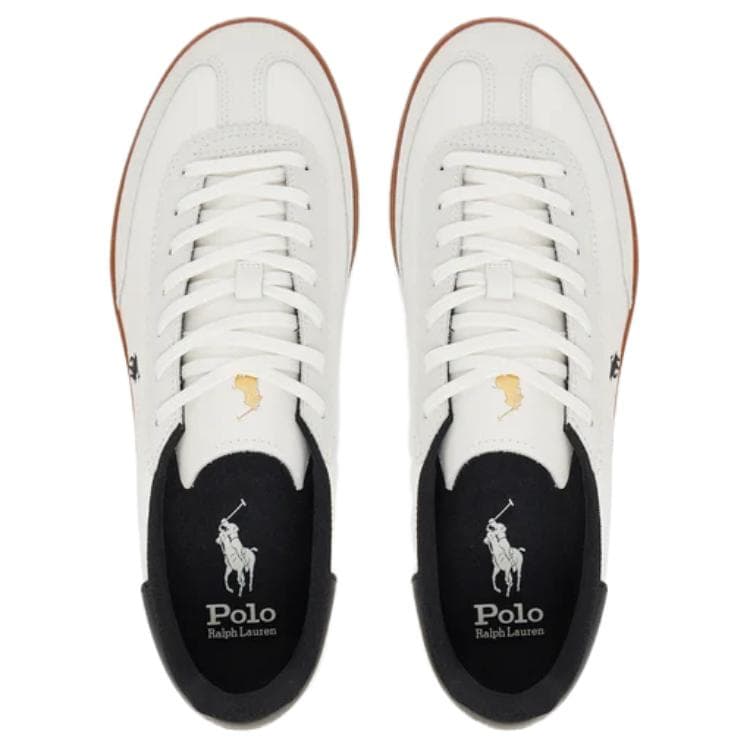 Кроссовки Polo Ralph Lauren Кожа Низкие Кеды Скейтборд Обувь Мужская Белая - изображение 5
