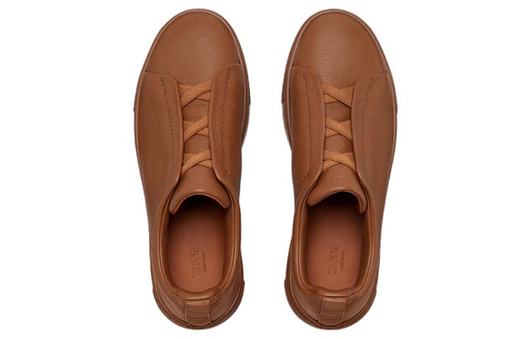 Кроссовки Zegna Triple Stitch Brown - изображение 4