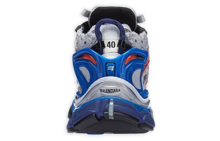 Кроссовки Balenciaga Runner Grey Blue Red - изображение 4