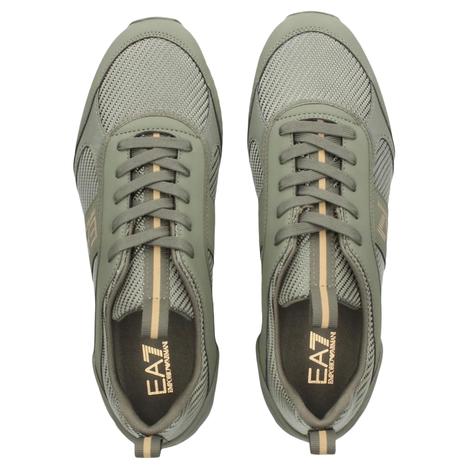 Кроссовки EMPORIO ARMANI EA7 Low Топ Повседневная Обувь Мужская Зеленая - изображение 5