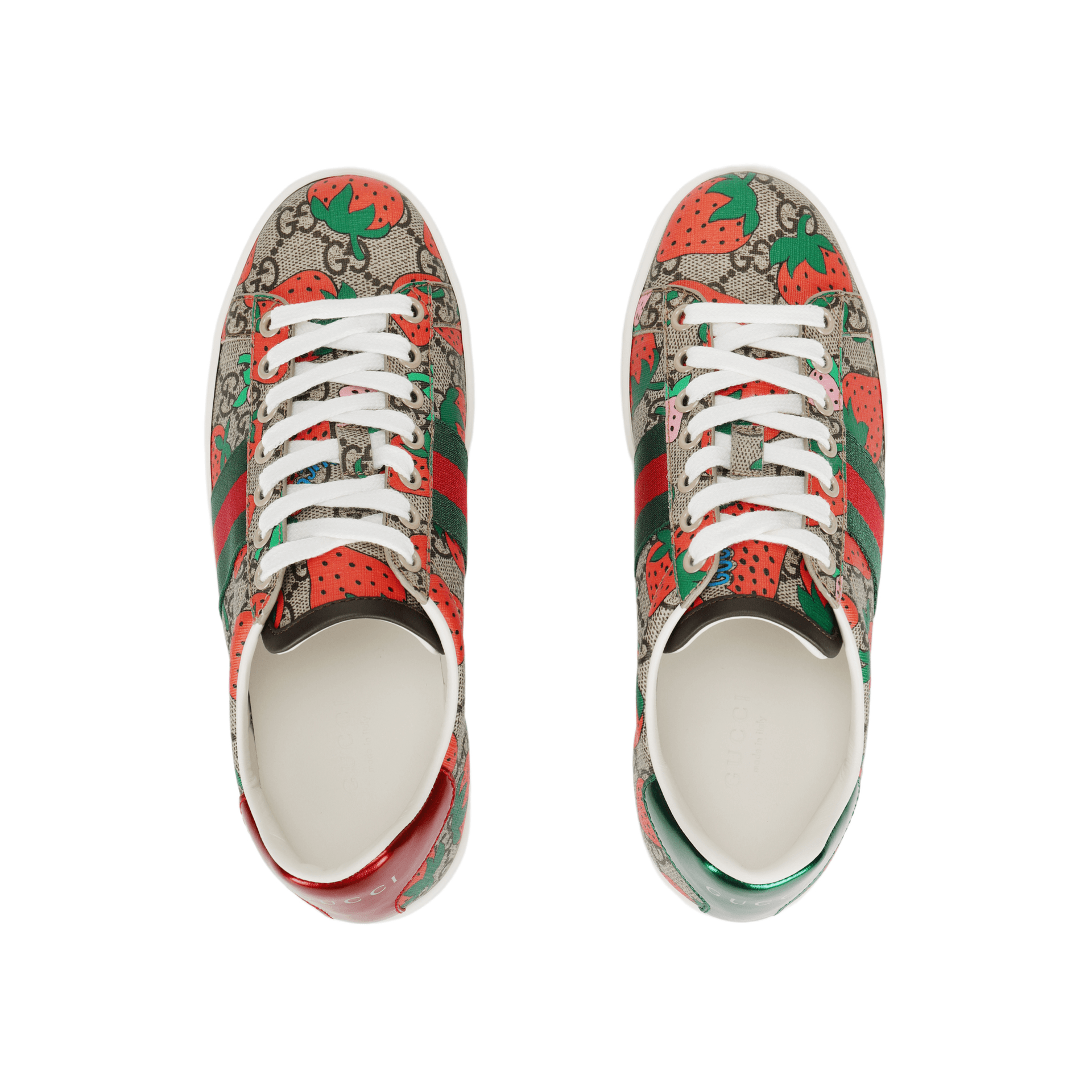 Кроссовки Gucci Ace Strawberry Print - изображение 3