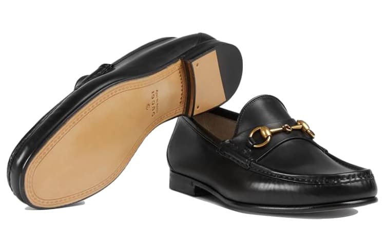 Ботинки Gucci Horsebit Loafer Black - изображение 6