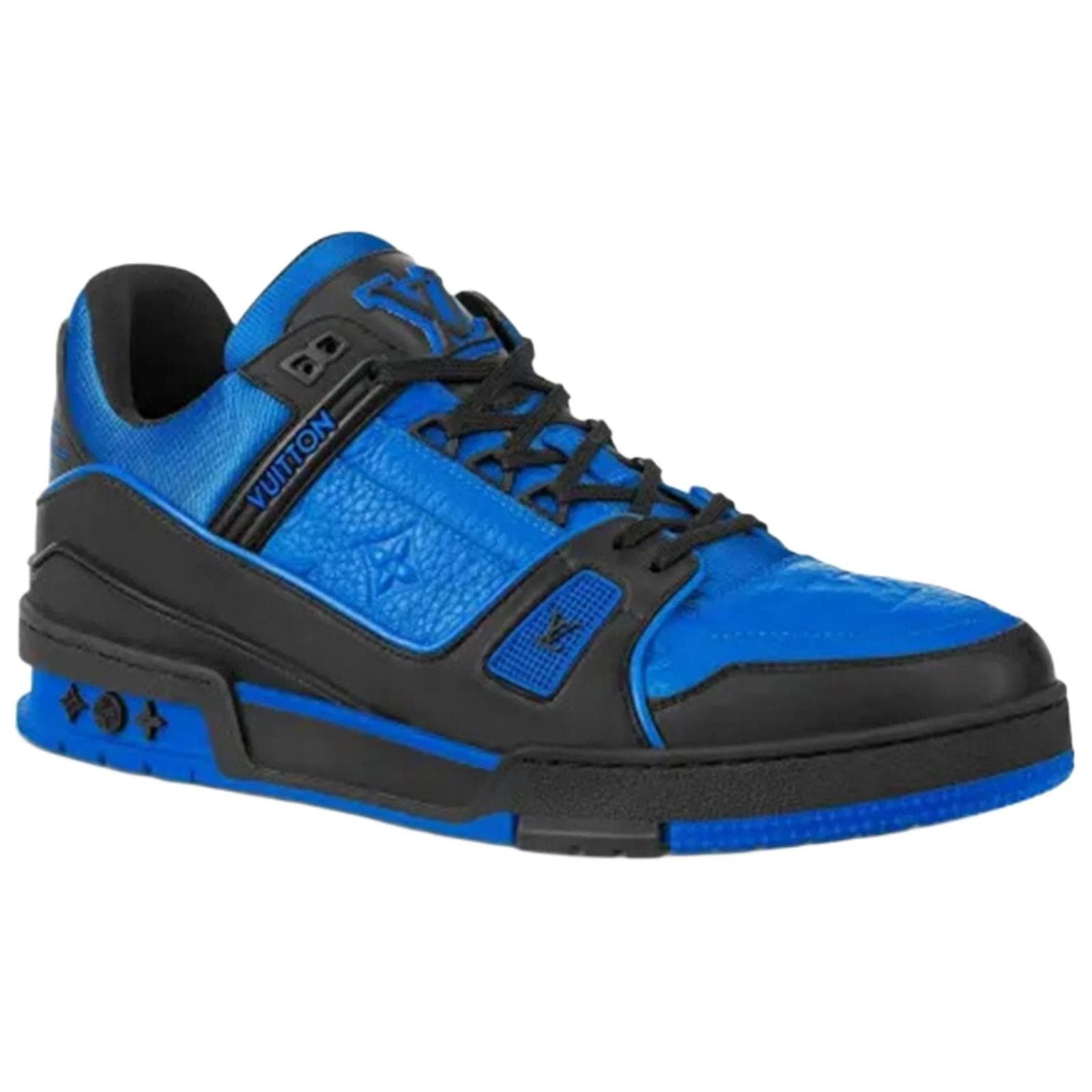 Кроссовки Louis Vuitton Trainer Blue Black - изображение 2
