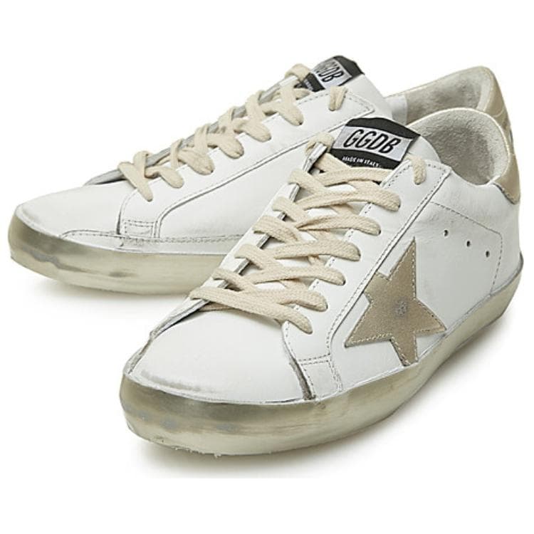 Кроссовки Golden Goose Super-Star White Gold Heel - изображение 3