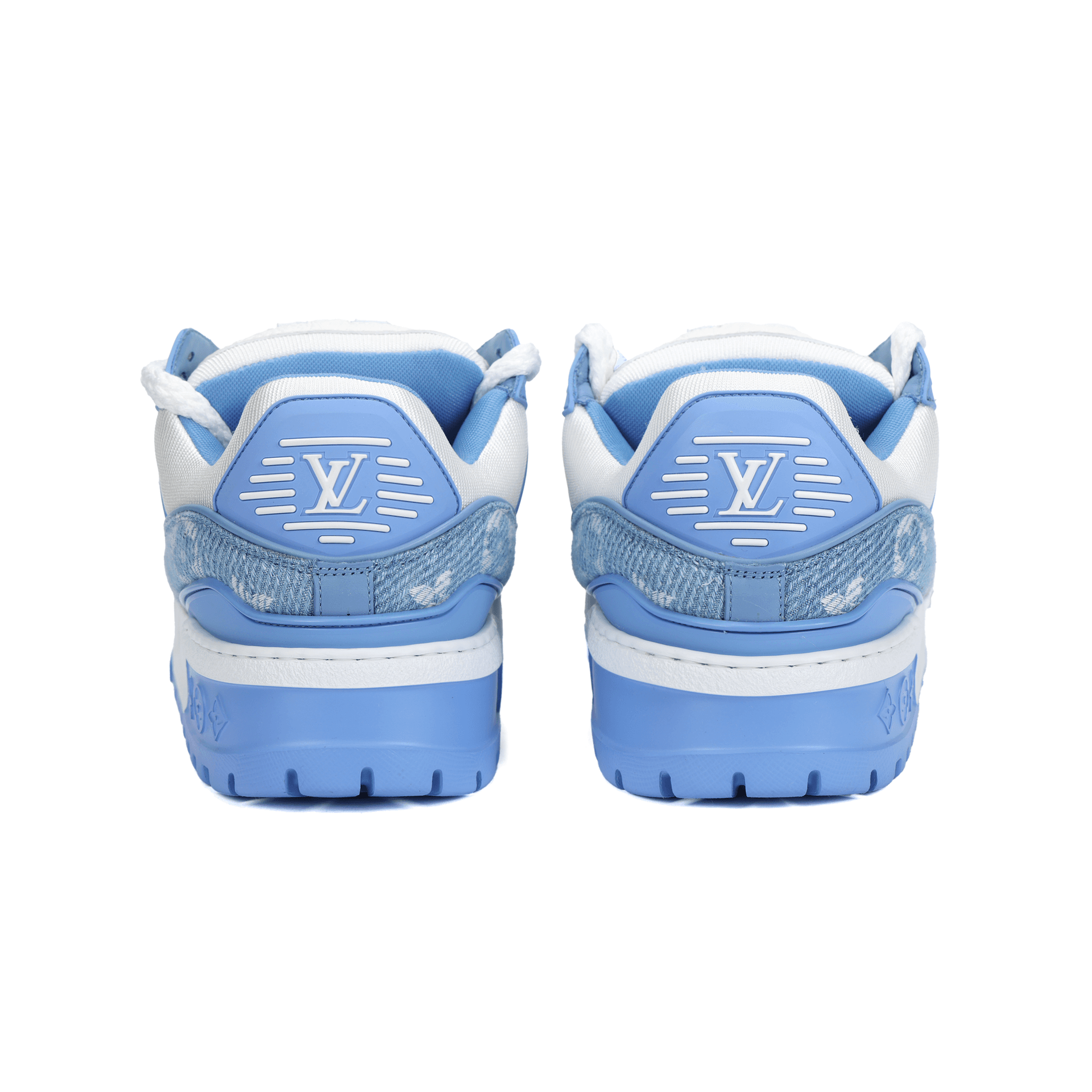 Кроссовки Louis Vuitton Trainer Maxi Blue White - изображение 4