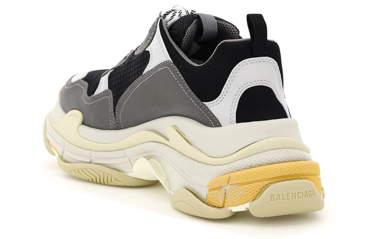 Кроссовки Balenciaga Triple S Grey Yellow - изображение 4